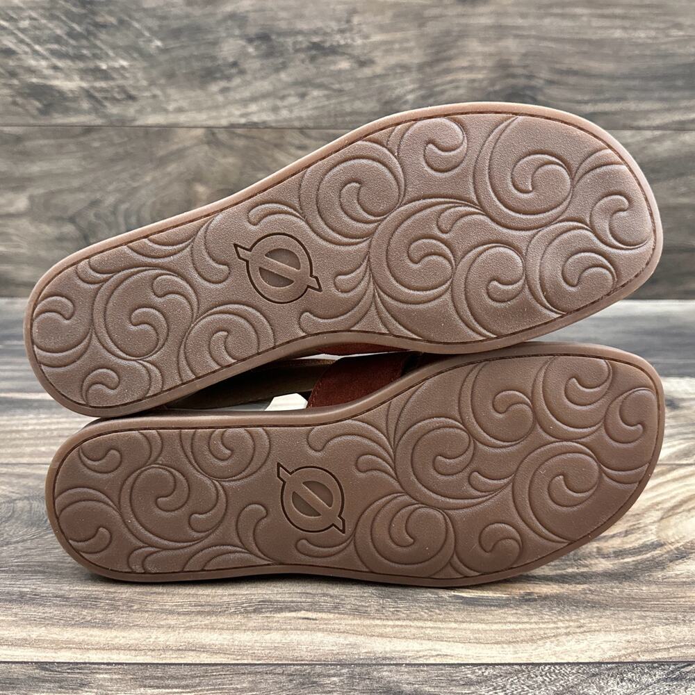 NIB BOC by Born Dora 8M Suede Gladiator Sandal Dk Red - Picture 7 of 12